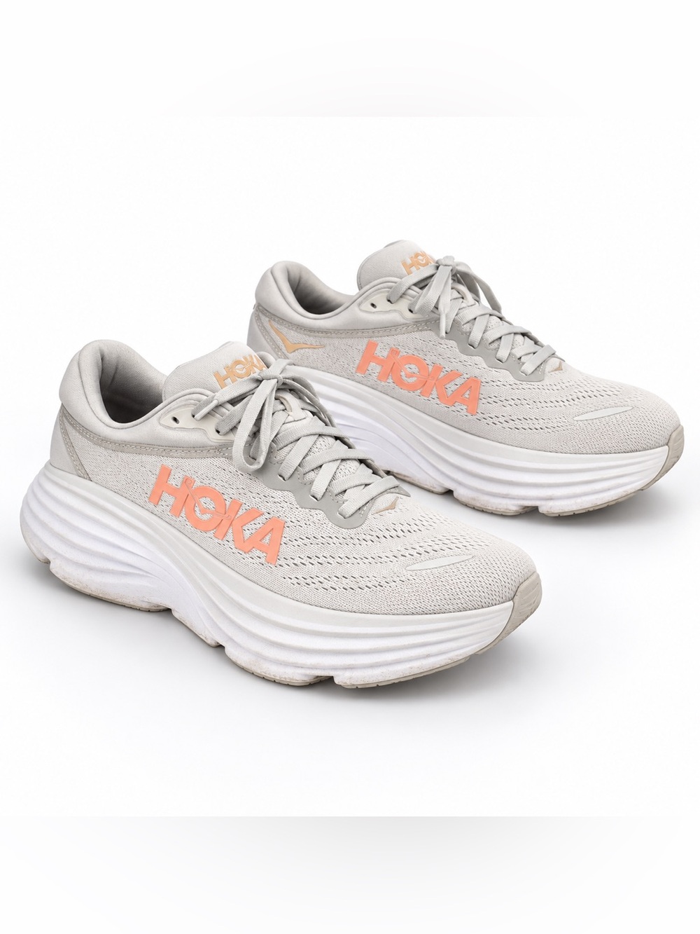 HOKA Bondi 8 Wide Women’s Size 7D Harbor Mist Lunar